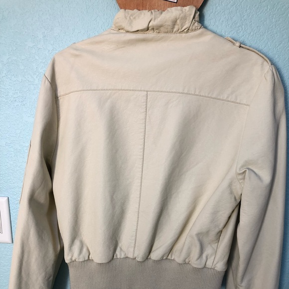 Members Only Ruffle Faux Leather Jacket - Picture 5 of 6